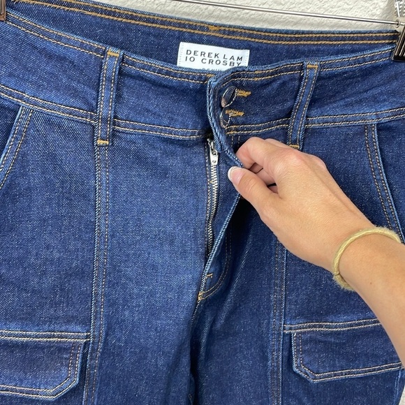 NWT Derek Lam 10 Crosby Charles High Rise Pocket Flare Jeans Park Rinse Sz 29 - Picture 5 of 16